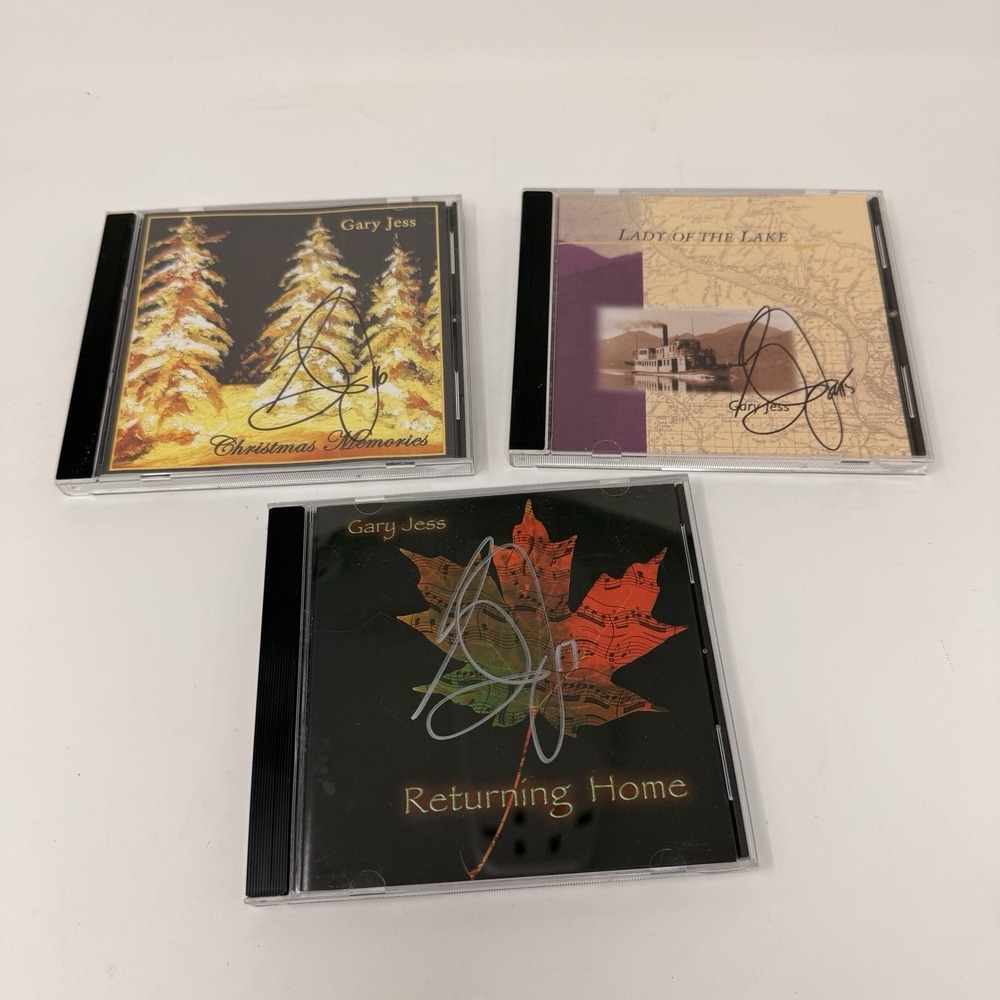 Gary‎ Jess Autographed Compact Disc Collection of 3 CDs Returning Home, Lady +